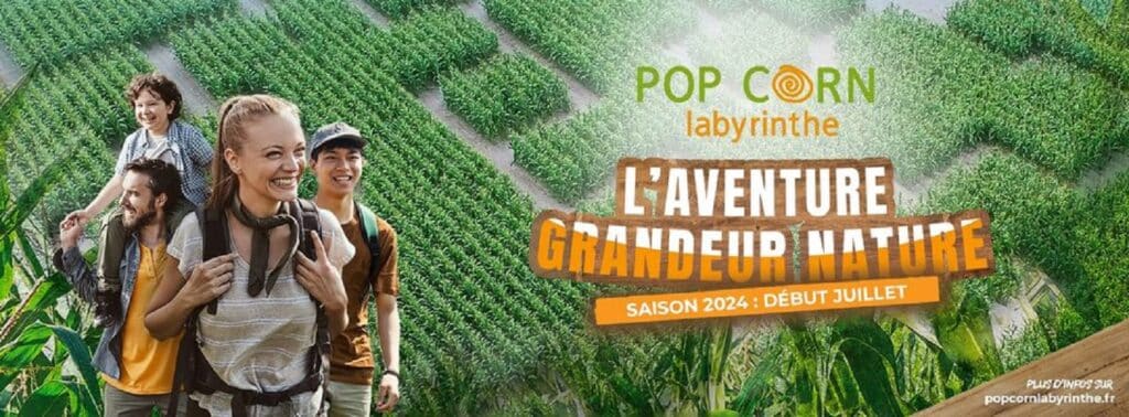 Pop Corn Labyrinthe vacances été activités Haute-Garonne