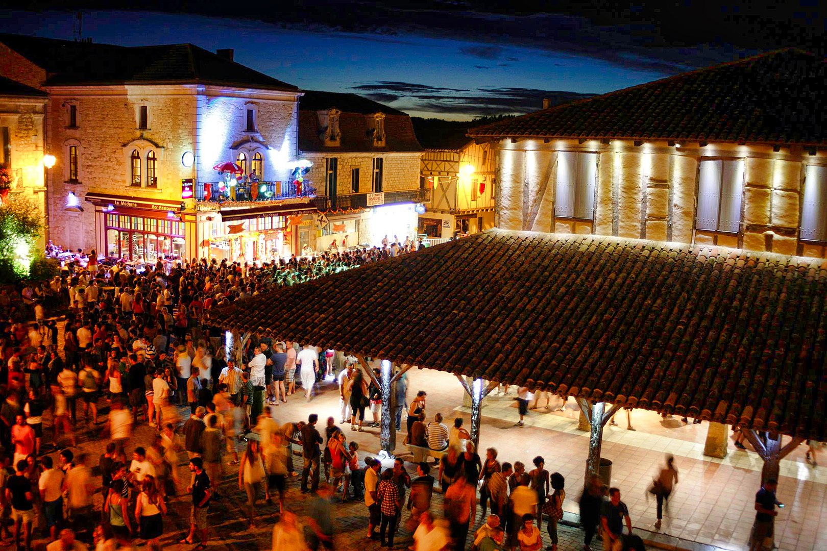 Villeréal (Lot-et-Garonne), l'un des plus beaux villages de France.