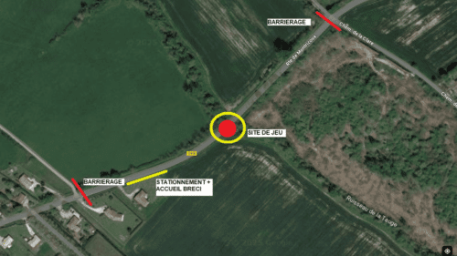 Carte des perturbations liées à l’exercice de sécurité civile du 18 mars 2025 à Saint-Étienne-de-Tulmont (Tarn-et-Garonne).