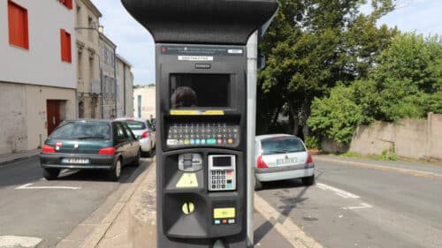 Un horodateur de la ville de Carcassonne.